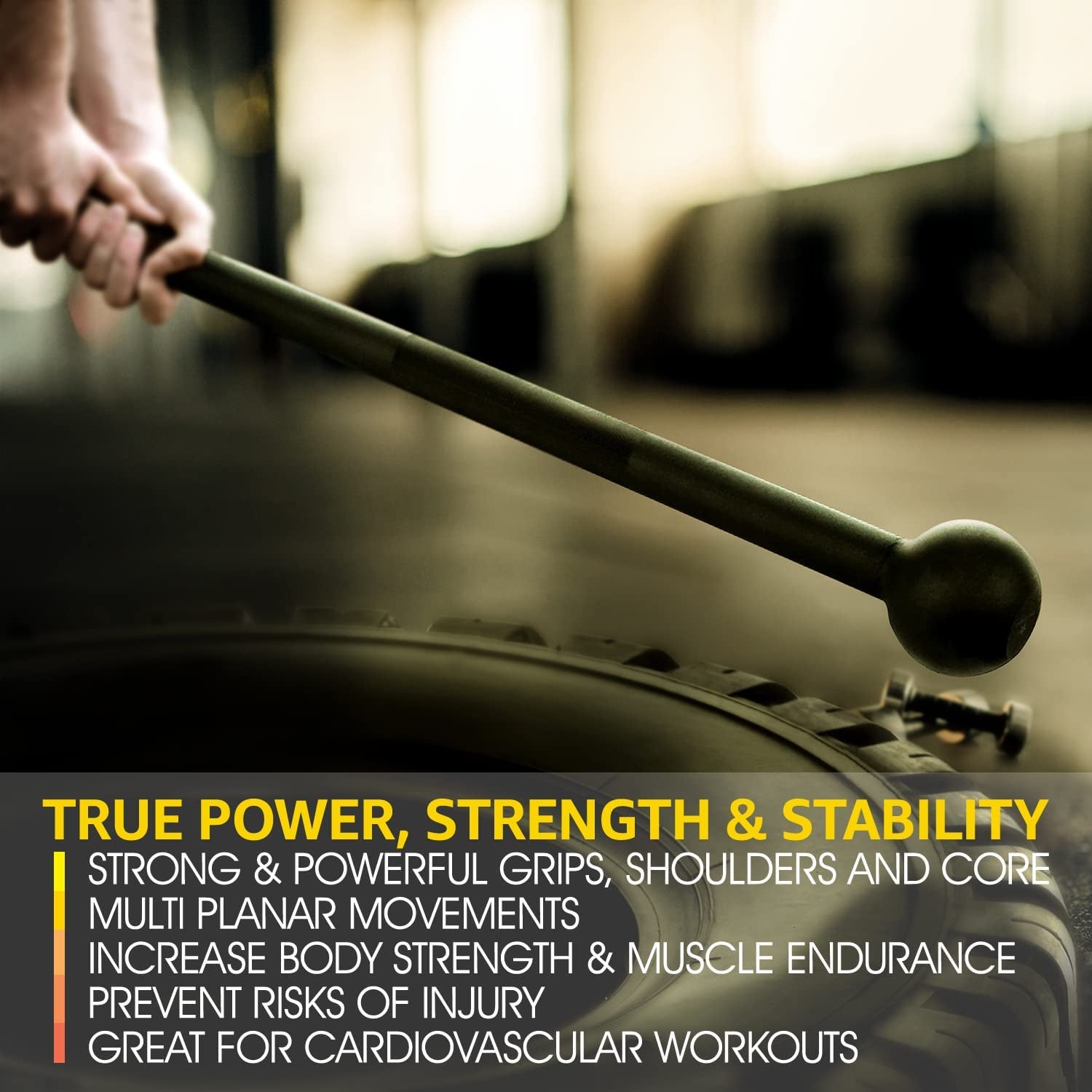 Steel Mace Bell for Comprehensive Strength Training - Enhance Full Body, Muscle, Shoulder, Grip, and Forearm Workouts for Rehabilitation and Stretching, Available in 5, 7, 10, 15, 20, 25, and 30 lbs for Both Men and Women