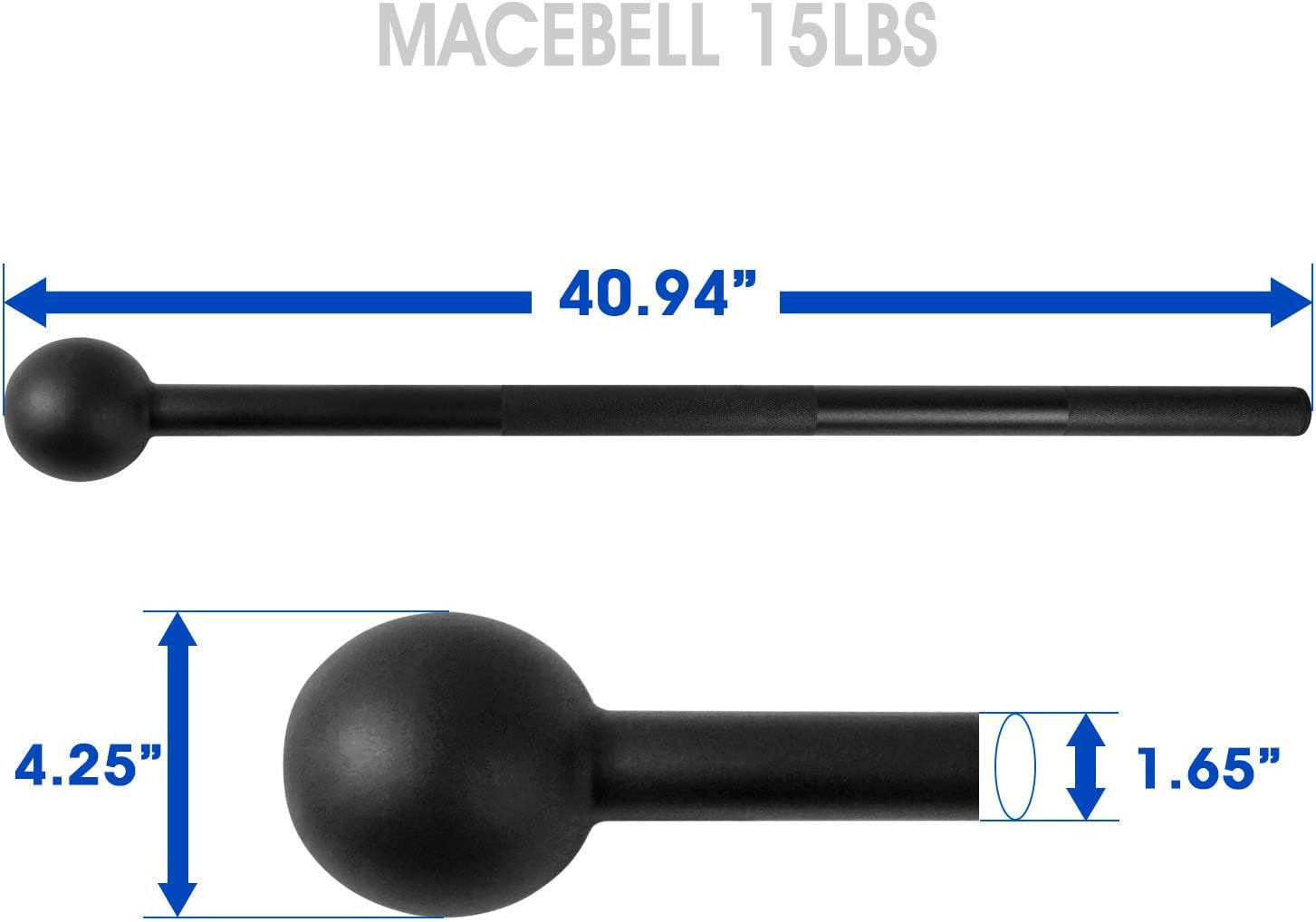 Steel Mace Bell for Comprehensive Strength Training - Enhance Full Body, Muscle, Shoulder, Grip, and Forearm Workouts for Rehabilitation and Stretching, Available in 5, 7, 10, 15, 20, 25, and 30 lbs for Both Men and Women